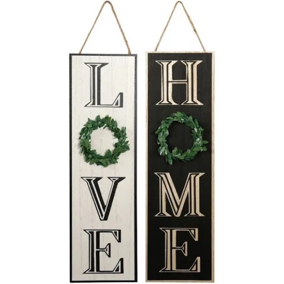 💜 FARMHOUSE VERTICAL “LOVE” SIGN 💜 - Picture 1 of 3